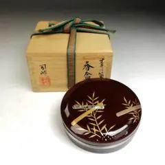 中林星山 黒柿 柿 蒔絵 香合 共箱 茶道具 - メルカリ