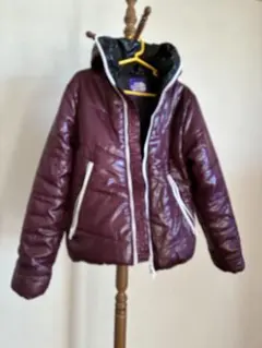 Anytime Songs バーガンディ 中綿ダウンジャケット