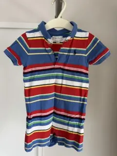 ポロラルフローレン ロンパース 12M（80cm）ボーダー 半袖