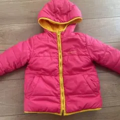 ムージョンジョン　ピンク 中綿コート　リバーシブル　90サイズ