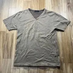 Y2K archive ヘンリーネック Tシャツ スラブ フェード グランジ