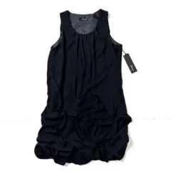 【新品】Radiate ヤマダヤ　ノースリーブ ワンピース ギャザー　黒のサムネイル