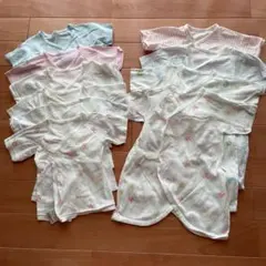 新生児 短肌着 コンビ肌着(日本製)　おまけ2wayオール