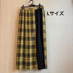 AMERICAN HOLIC チェック柄 プリーツスカート Ｌ