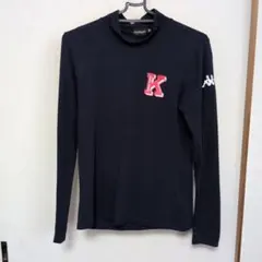 Kappa ネイビー シャツ Kの刺繍入り