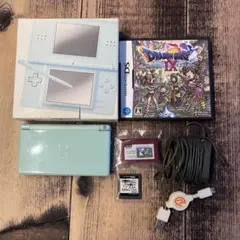 【動作OK】DS Lite アイスブルー 伸びるタッチペン2本 ソフト3本付