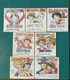 【非売品】ワンピースタワー　記念　ミニ色紙　フルコンプセット 東京ワンピースタワー 3周年 色紙 - メルカリ