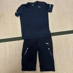 PUMA トレーニングウェア 上下セット ブラックのサムネイル