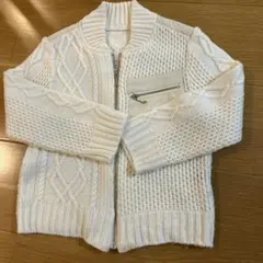 コムサ　fille アイボリーニット　110