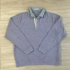 Hush Puppies 紫色メンズニットセーター　Lサイズ