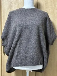 ブラウン オーバーサイズ ベスト