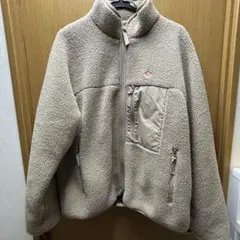 Bshop DANTON スタンドカラーボアジャケット ベージュ