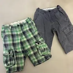 UNIQLO GAPキッズ カーゴパンツ　ハーフ　150cm 2枚セット