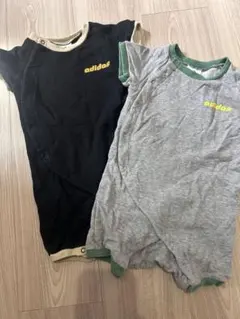 adidas ロンパース 2点セット 黒 グレーのサムネイル