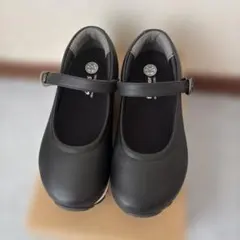 Familiar asics黒 フォーマルシューズ 18.5cm ストラップ