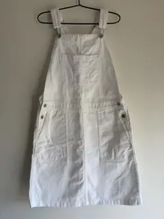 美品！UNIQLO ユニクロGIRLS ジャンパースカート　160cm ホワイト