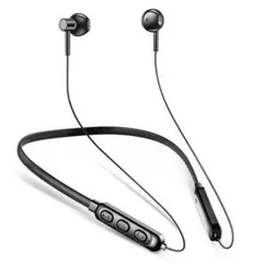 黒 Bluetooth HiFi高音質 イヤホン ワイヤレス IPX4 防水