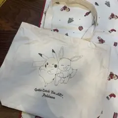 ポケモン ピカチュウ イーブイ　トートバッグ　帆布