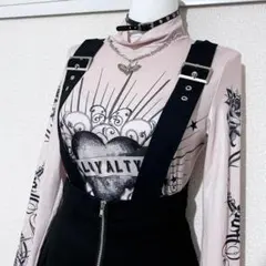 タトゥーワンピ ダークコア グランジ 地雷系 00s Y2K 個性的 平成ギャル