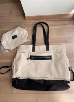 アジュガ マザーズバッグ ベージュ