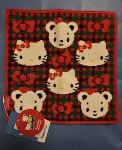 ファミリア ハローキティ タオルハンカチ 赤 - メルカリ