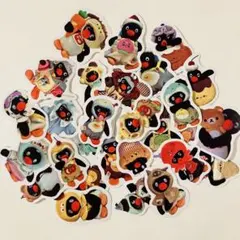 フレークシール　ピングー　ステッカー　50枚セット　ペンギン　コラージュ素材