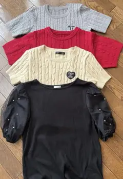 お値下げ！早い者勝ち！美品♪半袖ニット4点セット