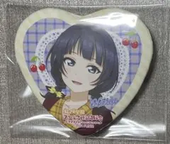 ラブライブ　虹ヶ咲　朝香果林　ハート型缶バッジ　お台場　キャラカフェ