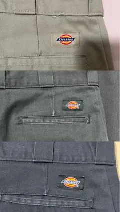 ディッキーズ　874 3本セット　黒　ベージュ　緑