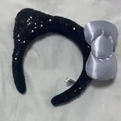 【正規品】USJ キティちゃん　カチューシャ 黒 スパンコール