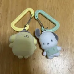 サンリオキャラクター カラフルカラビナマスコットチャーム プリン ポチャッコ
