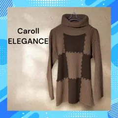 Caroll ELEGANCE　ニットセーター　タートルネック　送料無料　古着