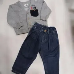 Buddy Lee カーディガンとデニムパンツセット　90