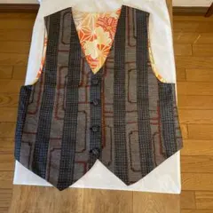 大島紬と紬着物のリメイクハンドメイド未使用品