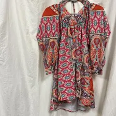 オレンジ チュニック