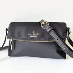 【ほぼ新品】kate spade ショルダーバッグ ナイロン ジャクソン 黒