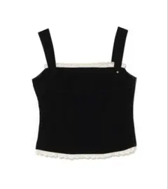 andmary Lil lace knit tops black アンドマリー - メルカリ