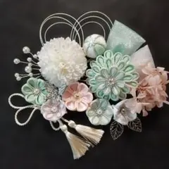 つまみ細工髪飾り成人式結婚式入学式