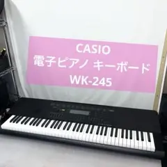 CASIO WK-245 76鍵 電子ピアノ キーボード 光ナビ カシオ - メルカリ