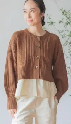 パンダ様専用 studioCLIP 未使用ゲージレイヤードヘムニット24時間配送