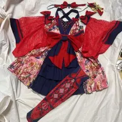 Angelic Pretty いちごミルフィーユ 浴衣・作り帯セット ミント Angelic Pretty いちごミルフィーユ 浴衣・作り帯セット ミント