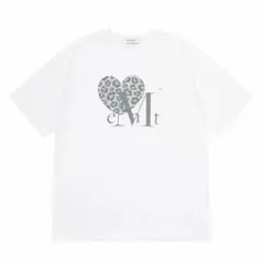 MUCENT レオパード柄ハートTシャツ