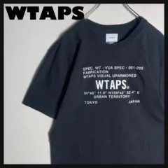 WTAPS ダブルタップス Tシャツ ビッグロゴ プリント 黒 サイズ2