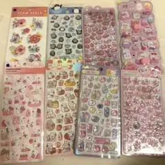立体シール キャラクターシール8シートセット