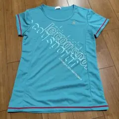 le coq sportif ルコック 半袖 スポーツシャツ 水色 Mのサムネイル