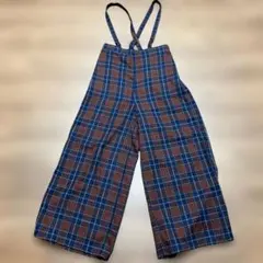 ベルメゾン　チェック柄　サロペット　150㎝