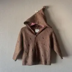 ZARA Baby ポンポン付きニットカーディガン