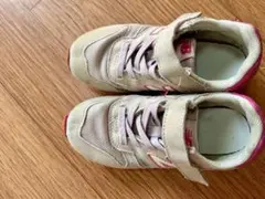 New Balance 373 キッズシューズ ベージュ/ピンク