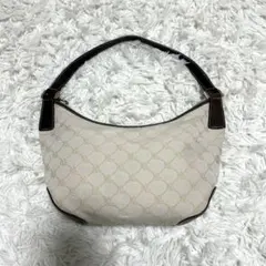 ローレンラルフローレン　ハンドバッグ　モノグラム　ワンショルダー　ブラウン