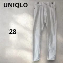 ❣️ユニクロ❣️デニム ジーンズ スリム スキニー 28 70cm ホワイト 白